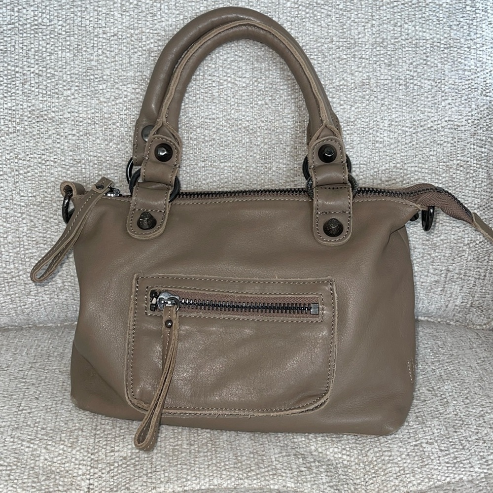 Linea Pelle mini tote and cloth tote set